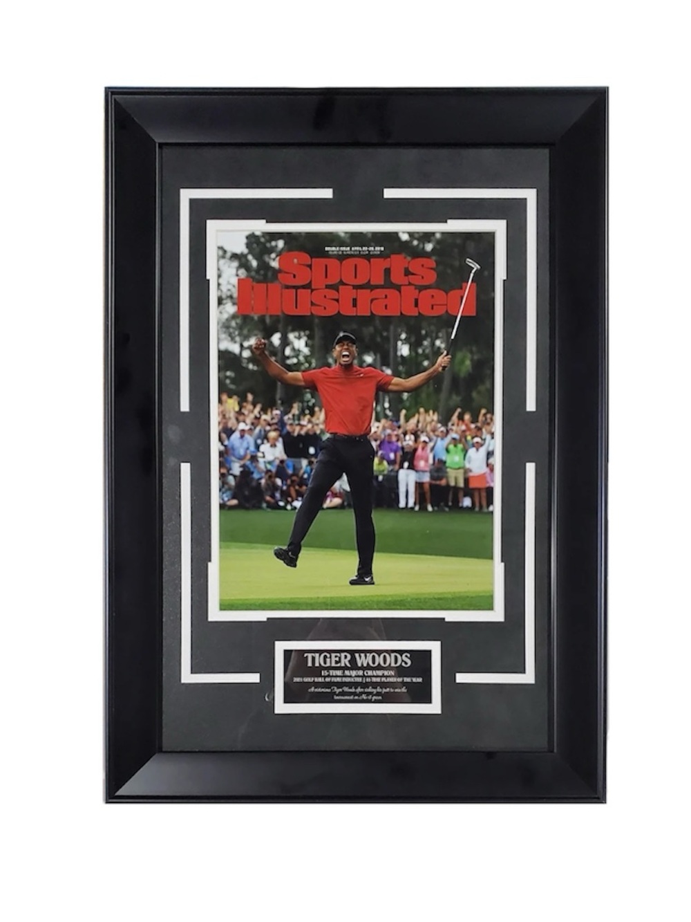 Tiger Woods 15-Time Major Champion Framed Photo Sports Illustrated Collectible